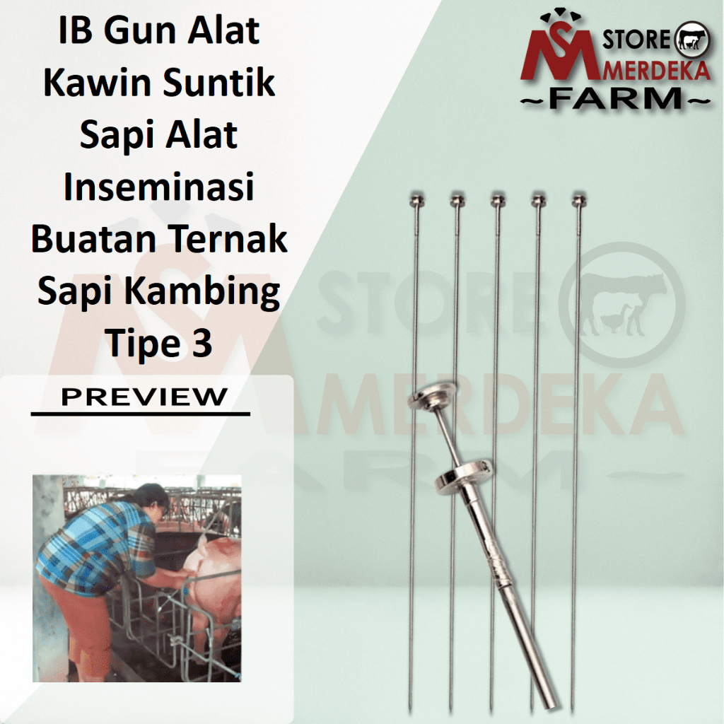 IB Gun Alat Kawin Suntik Sapi Alat Inseminasi Buatan Ternak Sapi Kambing Tipe 3