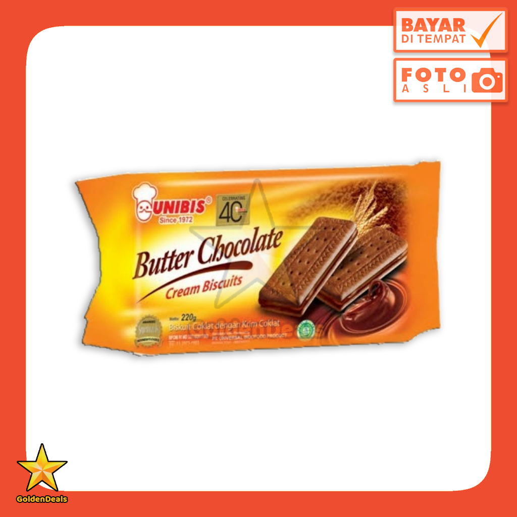 

[195 Gram] UNIBIS Biscuits Butter Chocolate / Cream Biscuits 195 gr