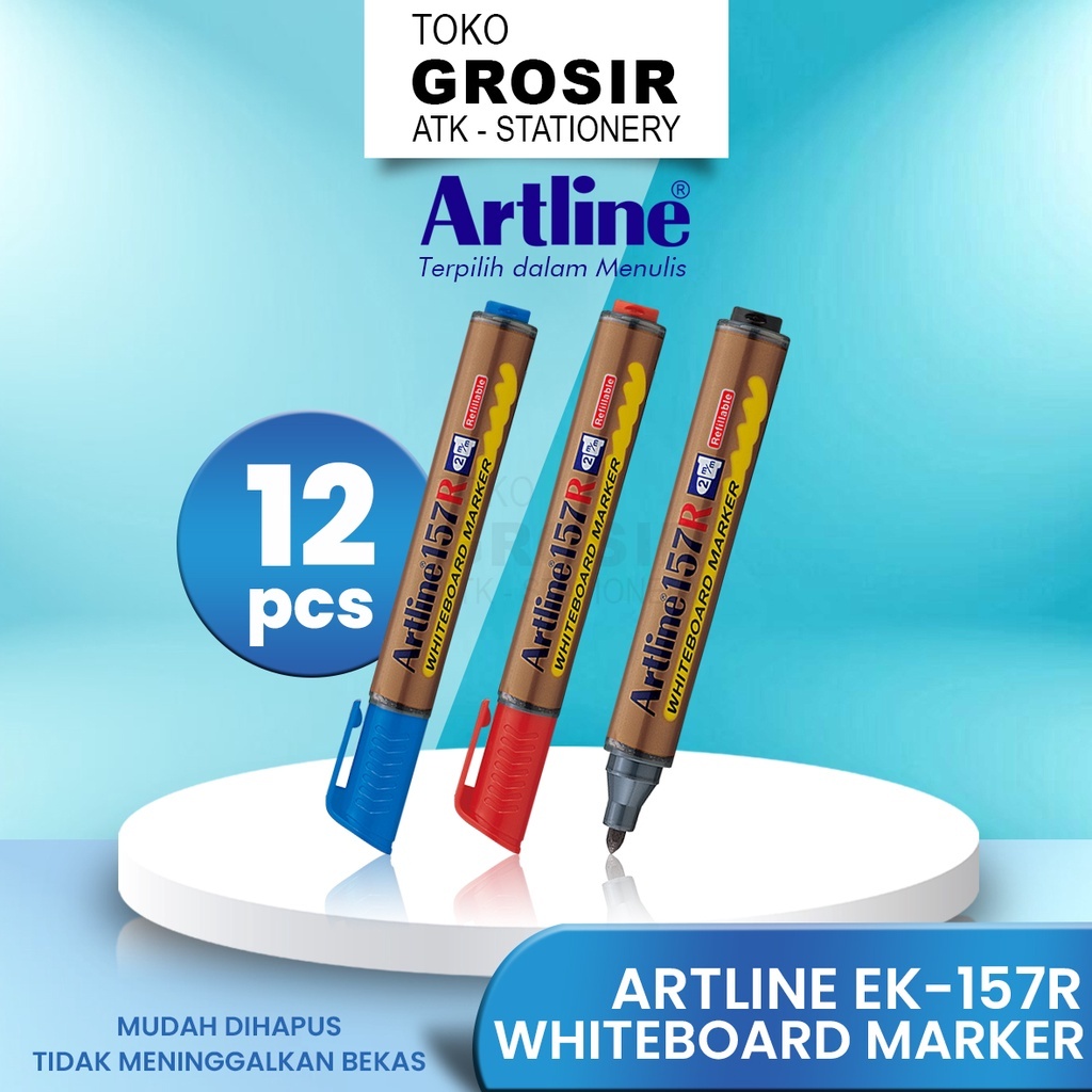 

GROSIR Spidol Whiteboard Artline 157 R (12 PCS)