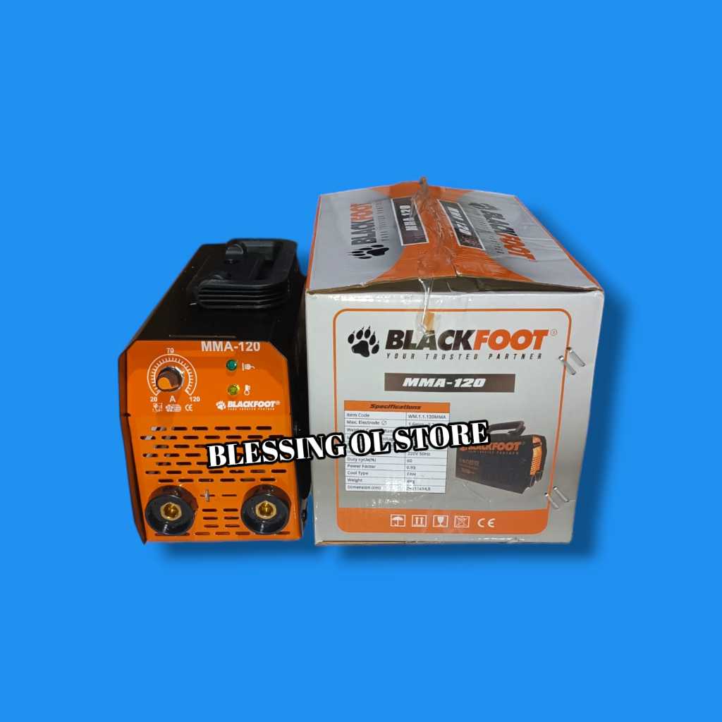 Blackfoot Mesin Travo Las Travo Inverter 350 watt IGBT MMA 120 A Hitam