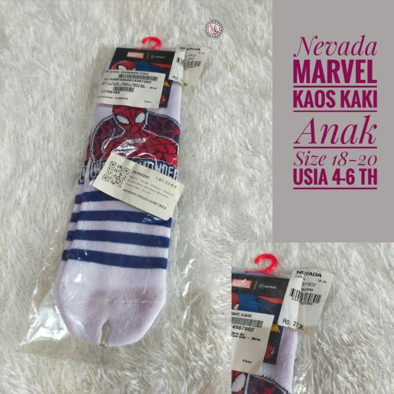 NEVADA MARVEL Kaos Kaki Anak NEVADA MARVEL Kaos Kaki Anak Laki-Laki NEVADA MARVEL Kaos Kaki