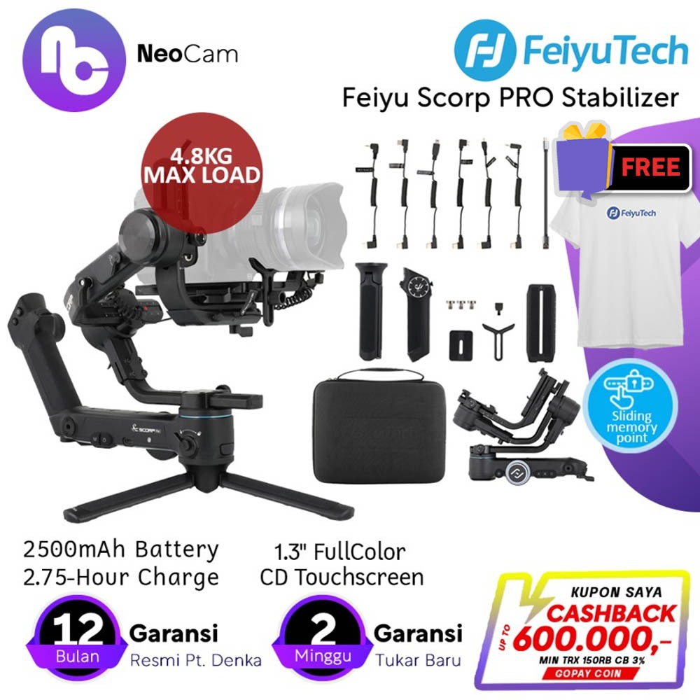 Feiyu Scorp PRO 3 axis Professional Video Gimbal Stabilizer FeiyuTech