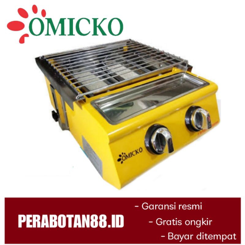 Panggangan sosis 2 Tungku OMICKO kompor pemanggang 3 tungku kompor gas 4 tungku bakaran