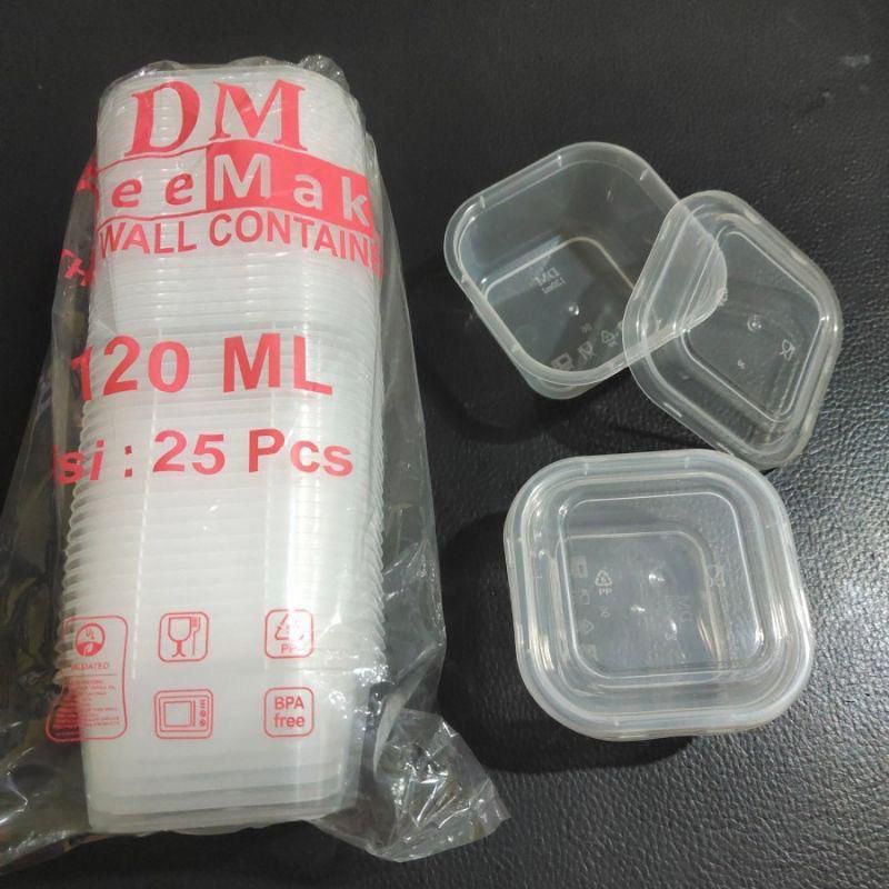 Thinwall Mini DM 120ml Isi 25pcs / Tempat Puding Mini / Kemasan Puding