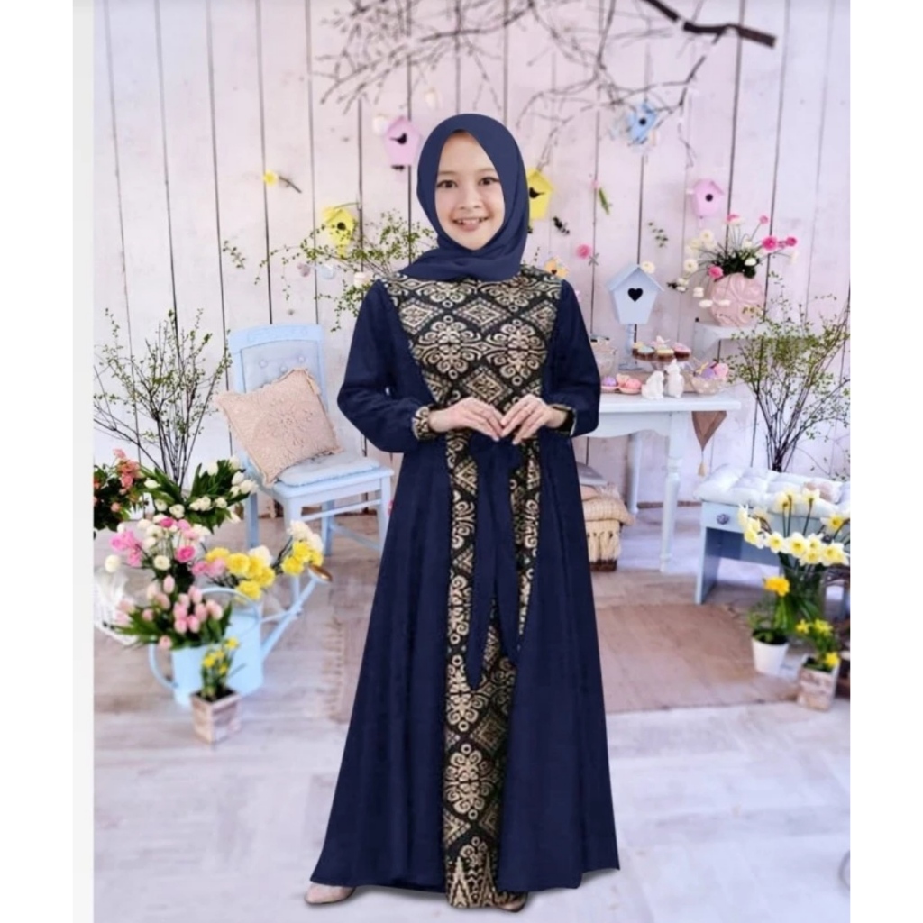 Baju Pesta Gamis Anak Remaja Perempuan Muslim Adem Lucu Mewah Elegan Trand Ramadhan Viral Model Terbaru Lebaran 2024 Dress Gaun Muslim Irma Cantik Modis Murah Kekinian Usia 5 6 7 8 9 10 Tahun
