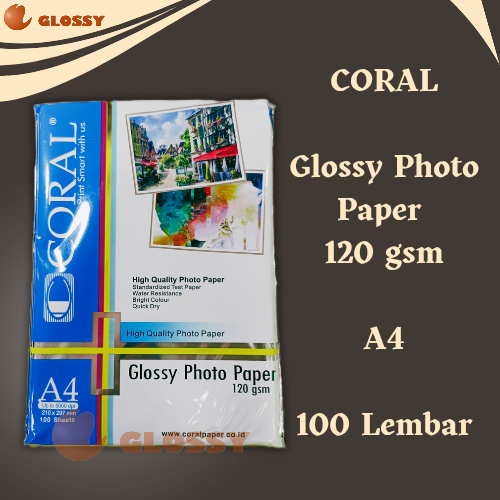 

Kertas Coral Glossy Paper A4 120 gr 120gr