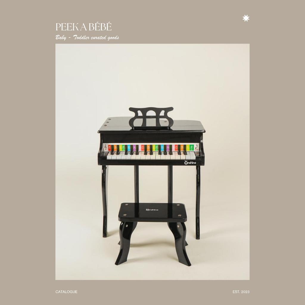 Peek A Bébé | Oshine Beautiful Grand Piano mainan piano