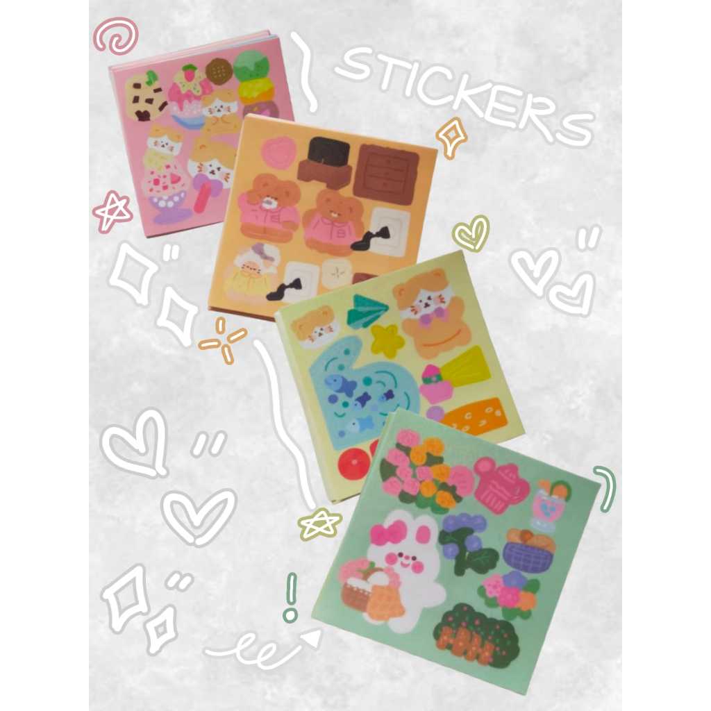 

Sticker Holographic Korean Style Cute Lucu