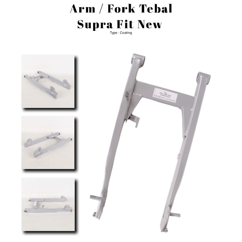 Fork AREM supra Fit New Tebal Silver
