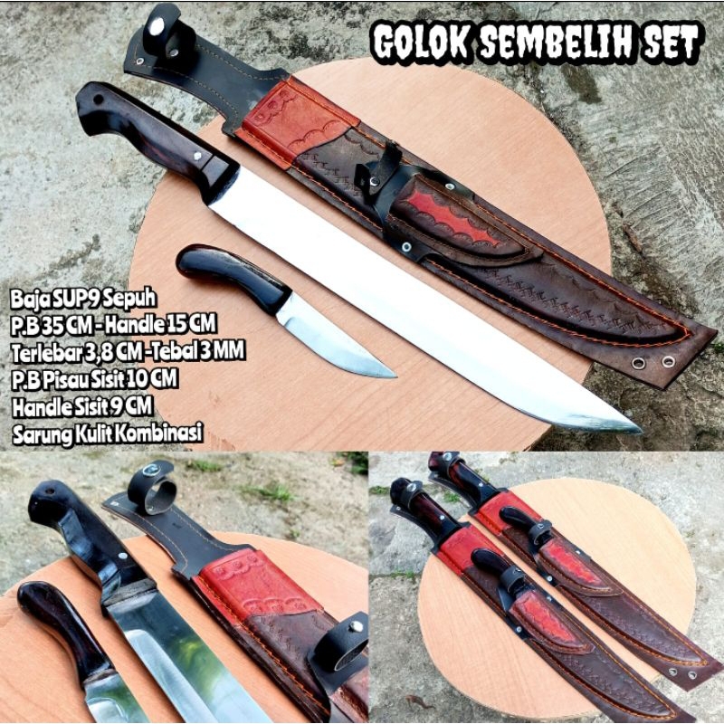 PISAU SEMBELIH SESET SUPER TAJAM 1SET CUSTOM BAJA SUP9 FULLTANK