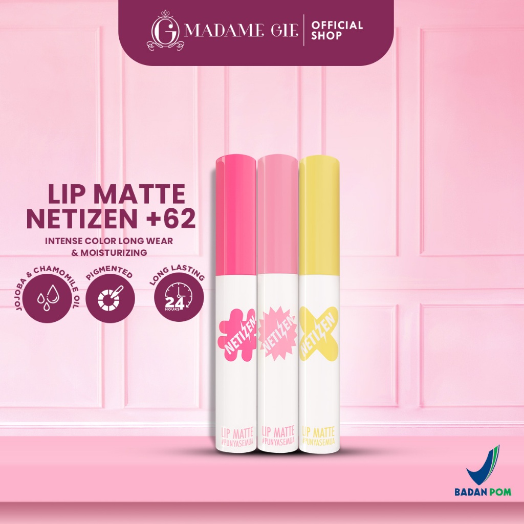 Madame Gie Lip Matte Netizen +62  - Make Up Lipstick | Lip Cream Superstay Image 2