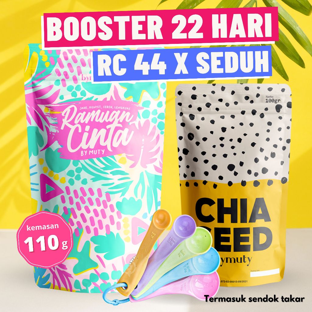 

Ramuancinta Paket boster 110gram turun BB diet pelangsing badan original official