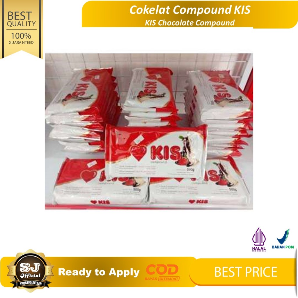 

Coklat Batang KIS 500gr Dark & White / Cokelat Blok Compound BEST PRICE