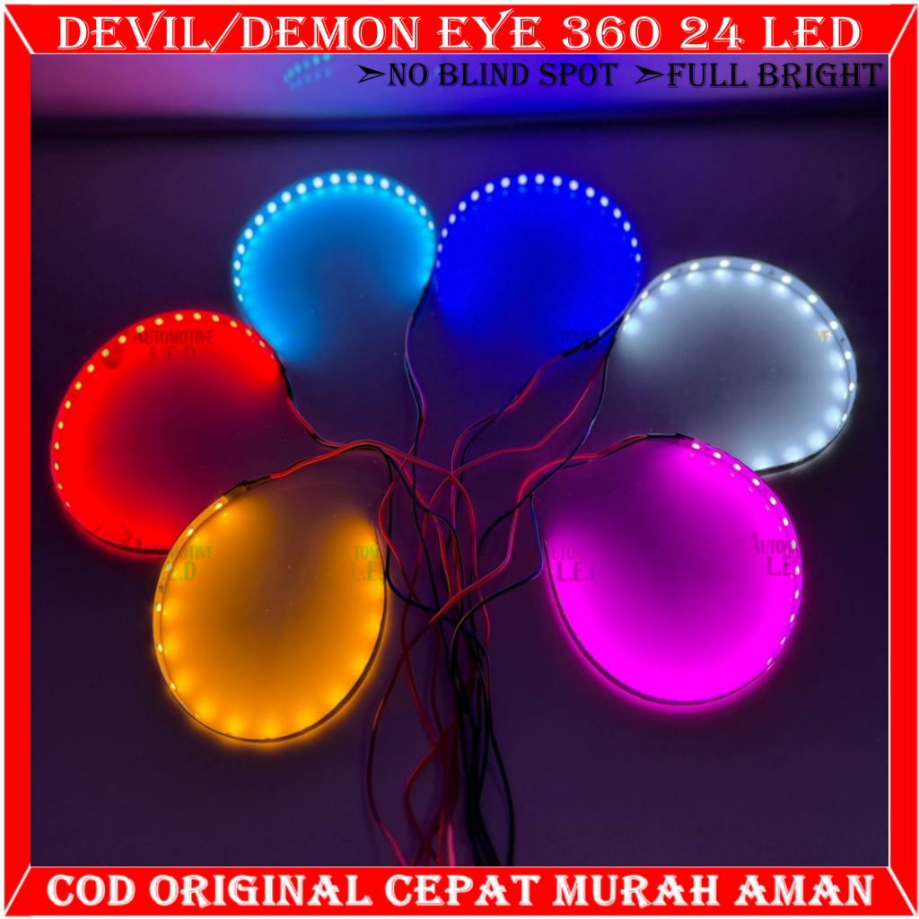 ORIGINAL NEW DEMON EYE 360 24 LED DEVIL EYE 360 24 LED SUPERBRIGHT