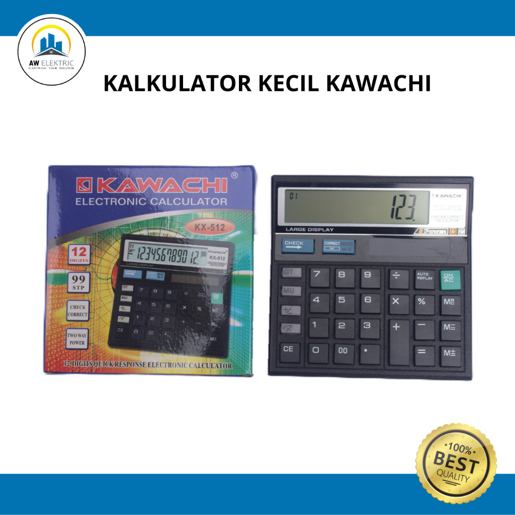 

kalkulator kecil 12 digit KAWACHI KX-512