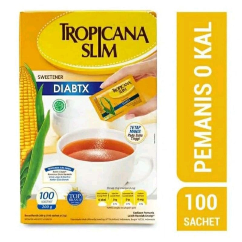 

Promo!!! Tropicana Slim Diabtx 50/100 sachet (exp 2028)