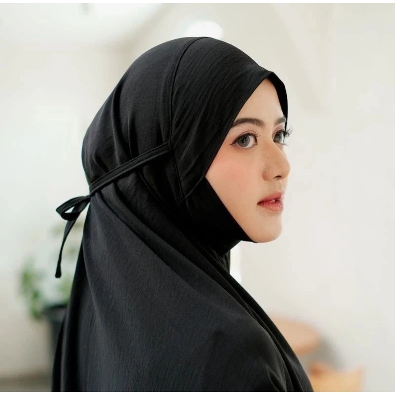 Hijab Bergo Dagu Crinkle Airflow Premium Xl