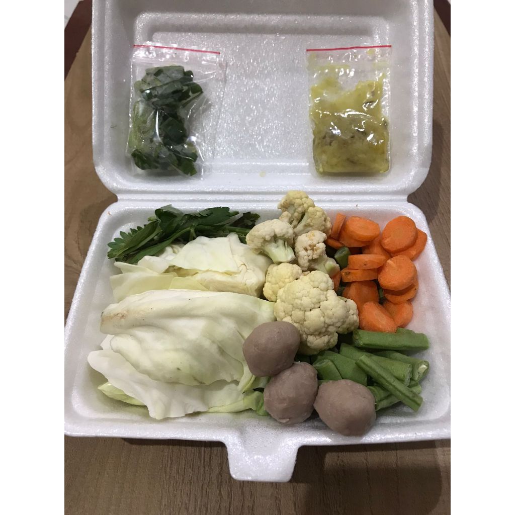 

paket sayur sop baso