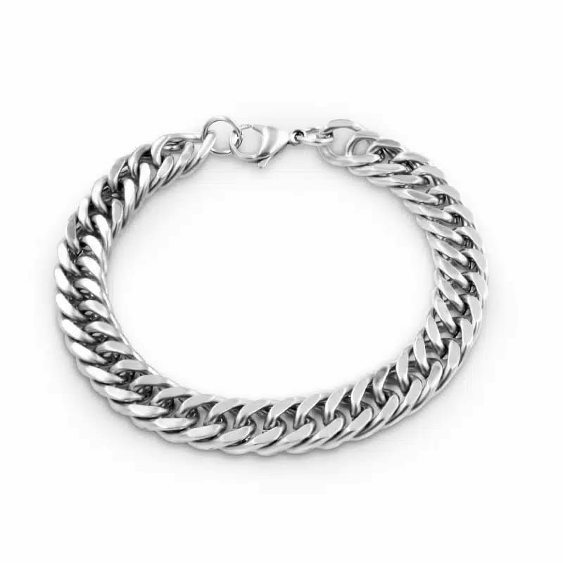 GELANG RANTAI SILVER PRIA DAN WANITA ASLI TITANIUM