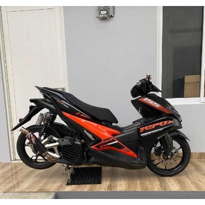 STRIPING STICKER AEROX OLD 155 MALAYSIA STYLE TRANSPARAN ORANGE EDITION