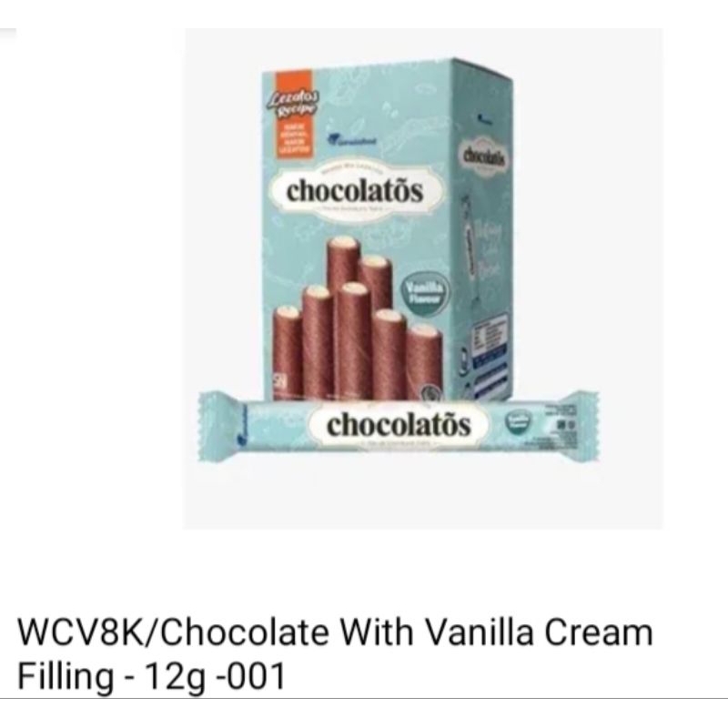 

chocolatos stik vanila cream 12g