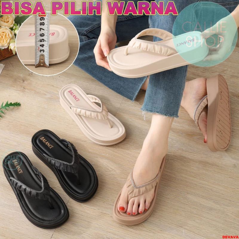 sendal wedges balance/sendal jelly/sendal wanita