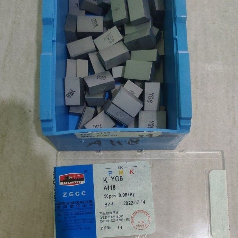 widia kotak YG6 A118 widia betel bubut widia mata bor sumur