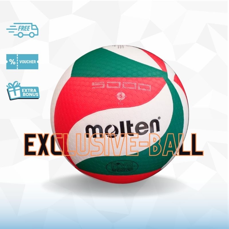 bola voli molten 5000 / 4500 press impor / bola volley molten