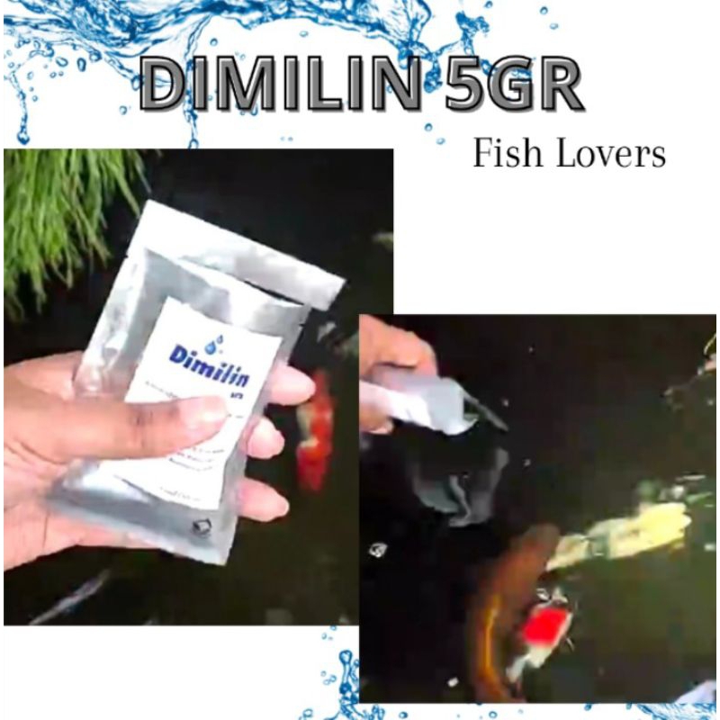 Obat Ikan Anti Kutu Bakteri FISH LOVER DIMILIN 5gr