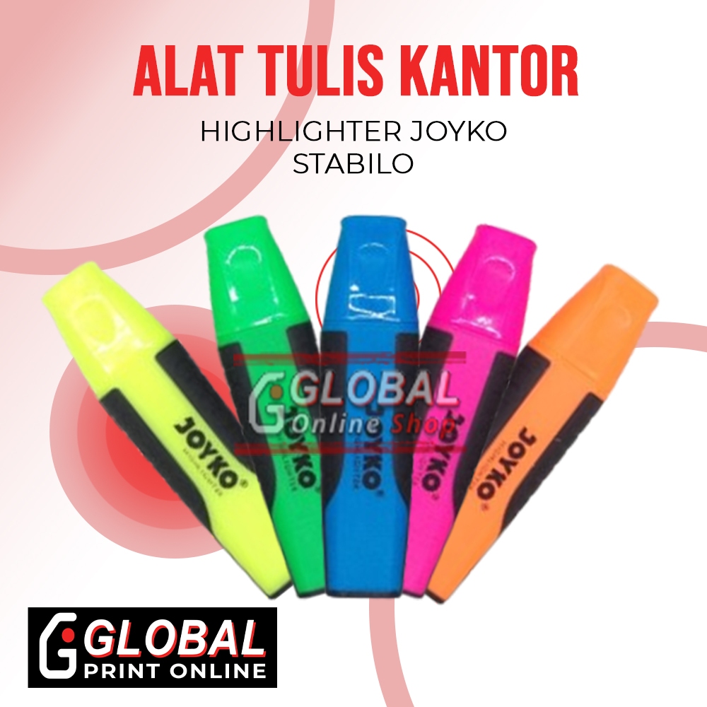 

Global Print Shop Online - Stabilo/Highlighter Aneka Warna Pcs
