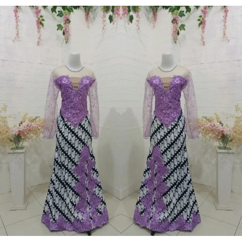 Baju Nyanyi Pree❤️ Warna Lilac Batik Melar
