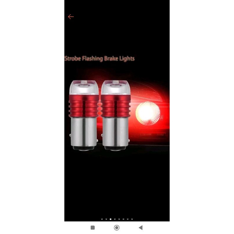 1pcs led Lampu stop led mode model german terang 2 fungsi kedip flash 3 led putih merah kuning lampu