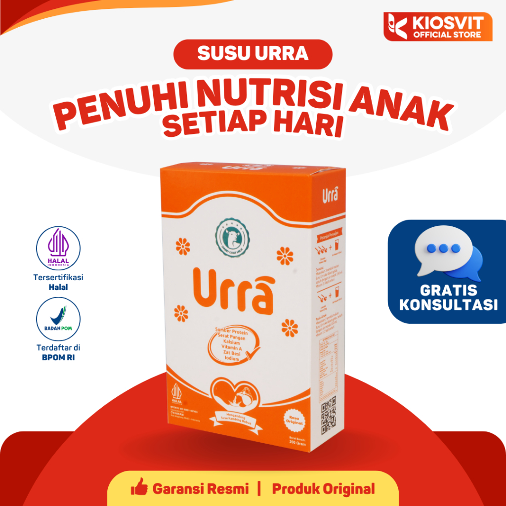 

Urra - Susu Kambing Saanen Penuhi Nutrisi Anak Setiap Hari 200gr