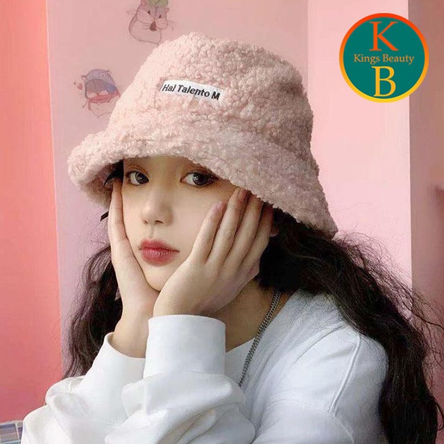 Topi Bucket Bulu Domba / Topi Korea / Topi Bucket Wol / Bucket