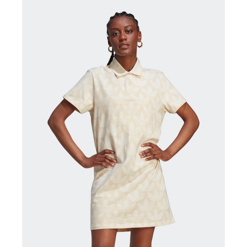 ADIDAS TREFOIL MONOGRAM POLO DRESS ADIIJ6002