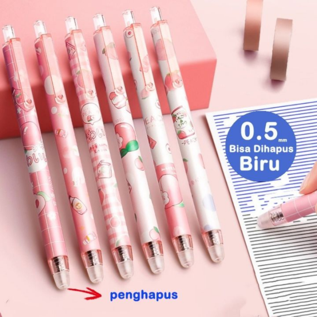

Pen Gel Erasable Clicker 0.5mm - Bisa Dihapus