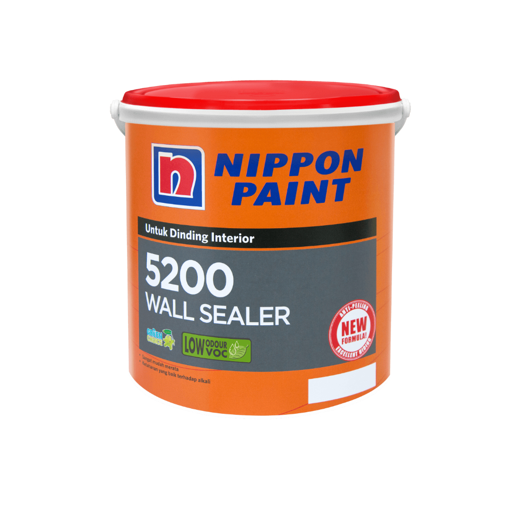 NIPPON PAINT Cat Dasar Warna Putih Wall Sealer Interior 5200 5kg