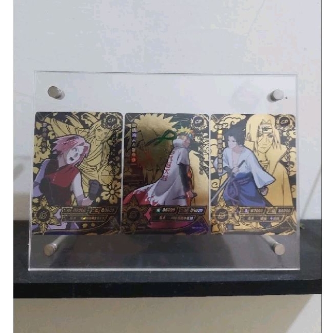 Naruto CCG TCG Kayou 1 set  Naruto Sasuke Sakura CP Bonus AKRILIK NYA