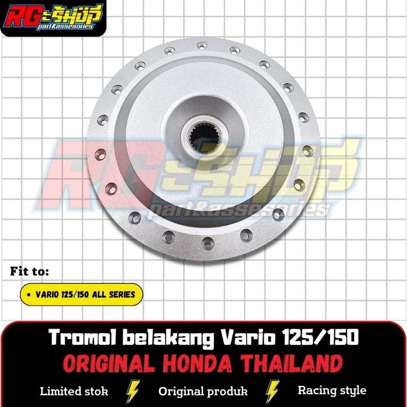 Tromol Belakang Vario 125 150 PCX CBU Ori Original Honda Thailand