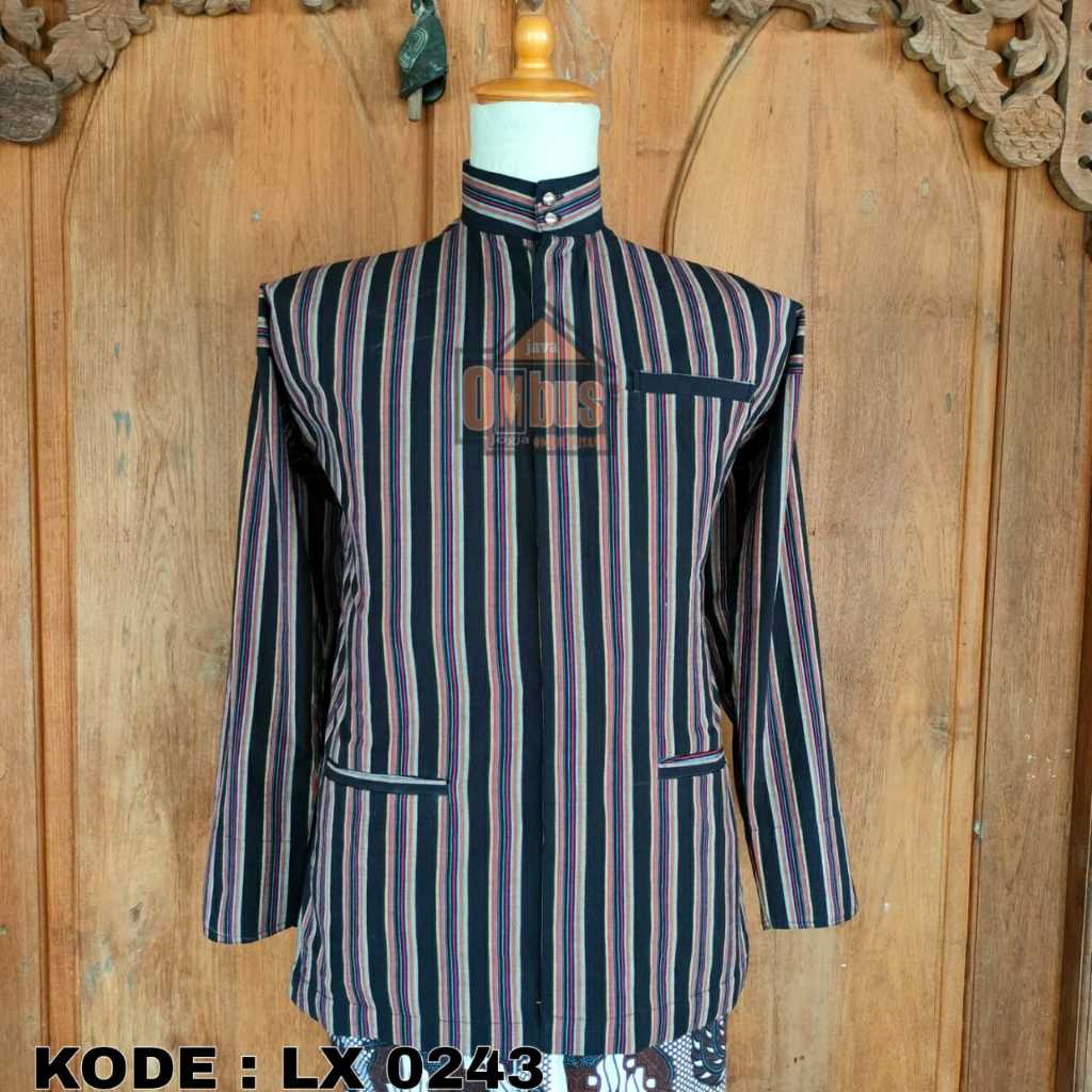 Surjan Lurik Kalijogo KODE: LX 0243||Motif Lurik||Baju Tradisional||JavaOmbus||