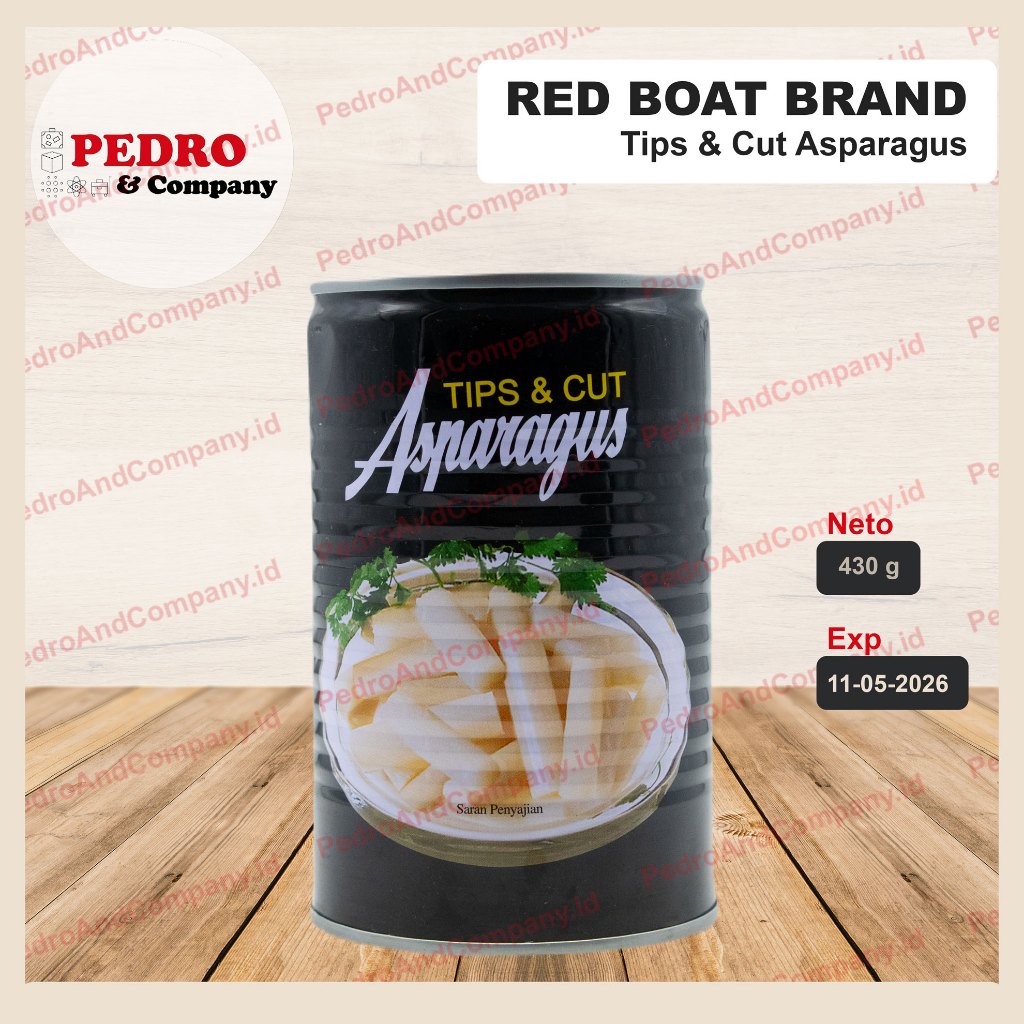 

Red Boat Asparagus TIPS & CUT 430 gram - asparagus potong kaleng
