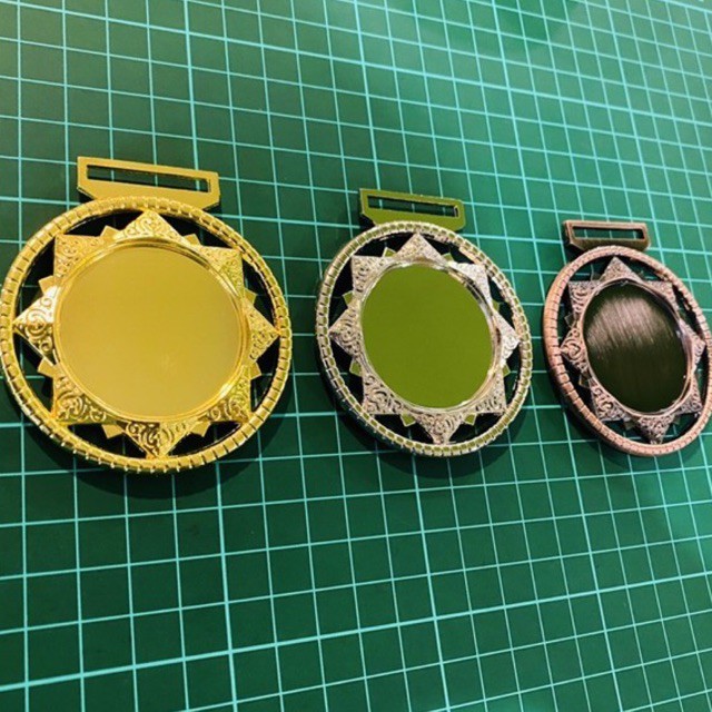 Medali Logam Emas Perak Perunggu Satuan Medali Mendali Logam 2 Sisi Kokoh PREMIUM