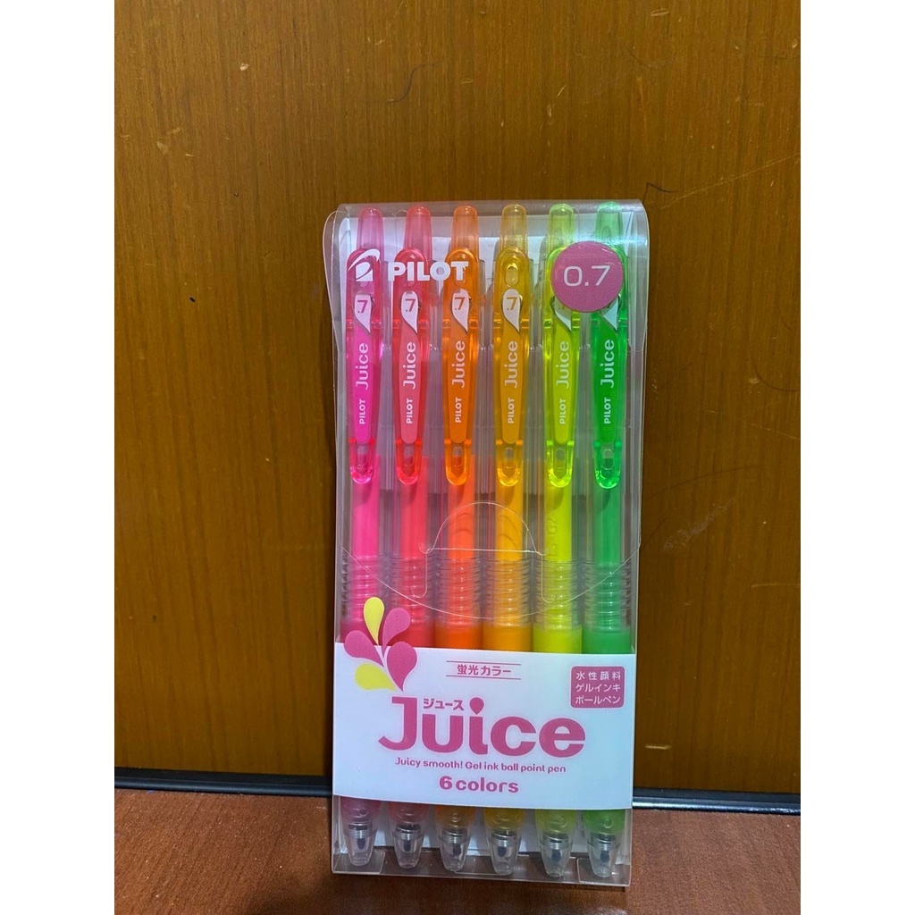 

PILOT " JUICE " FLUORESCENT NEON COLOR SET 0.7mm/ LJU-60F-6CK-EX