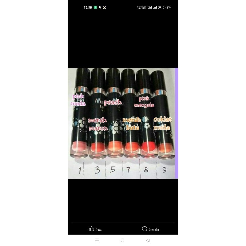 Lip cream moreskin NASA