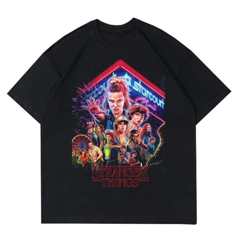 KAOS STRANGER THINGS VINTAGE | T-SHIRT BAJU GAMBAR STRANGER THINGS | KAOS STRANGER THINGS