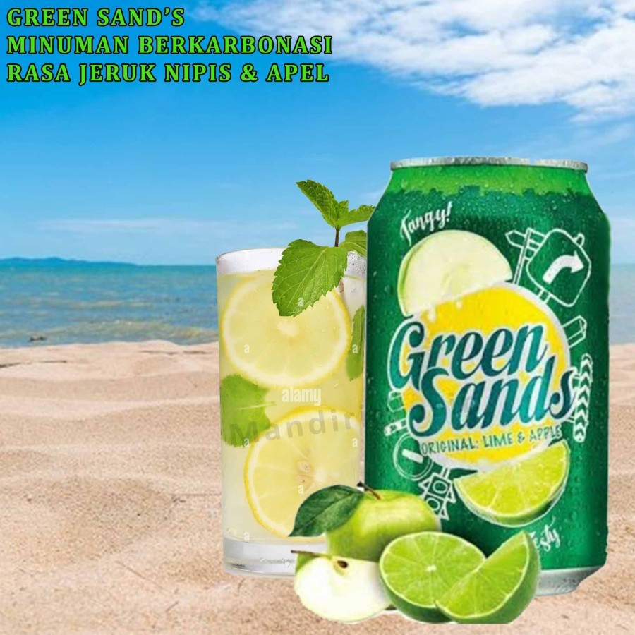 

Minuman Berkarbonasi * Green Sands * Rasa Jeruk Nipis & Apel * 330ml