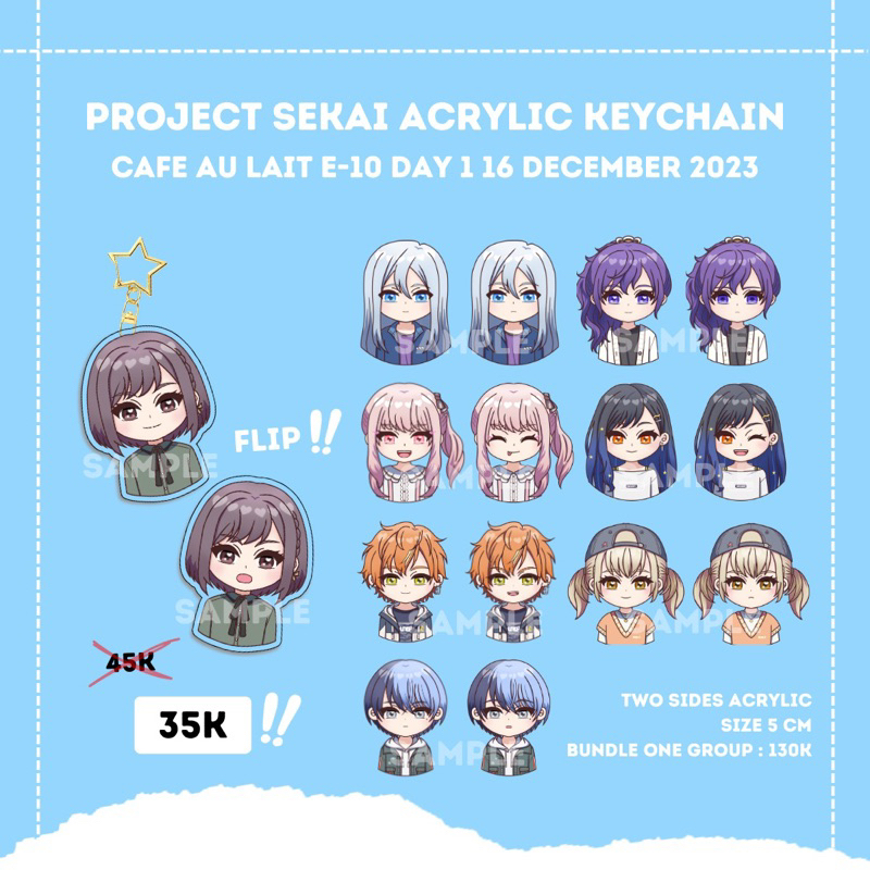 Project Sekai Akrilik Keychain