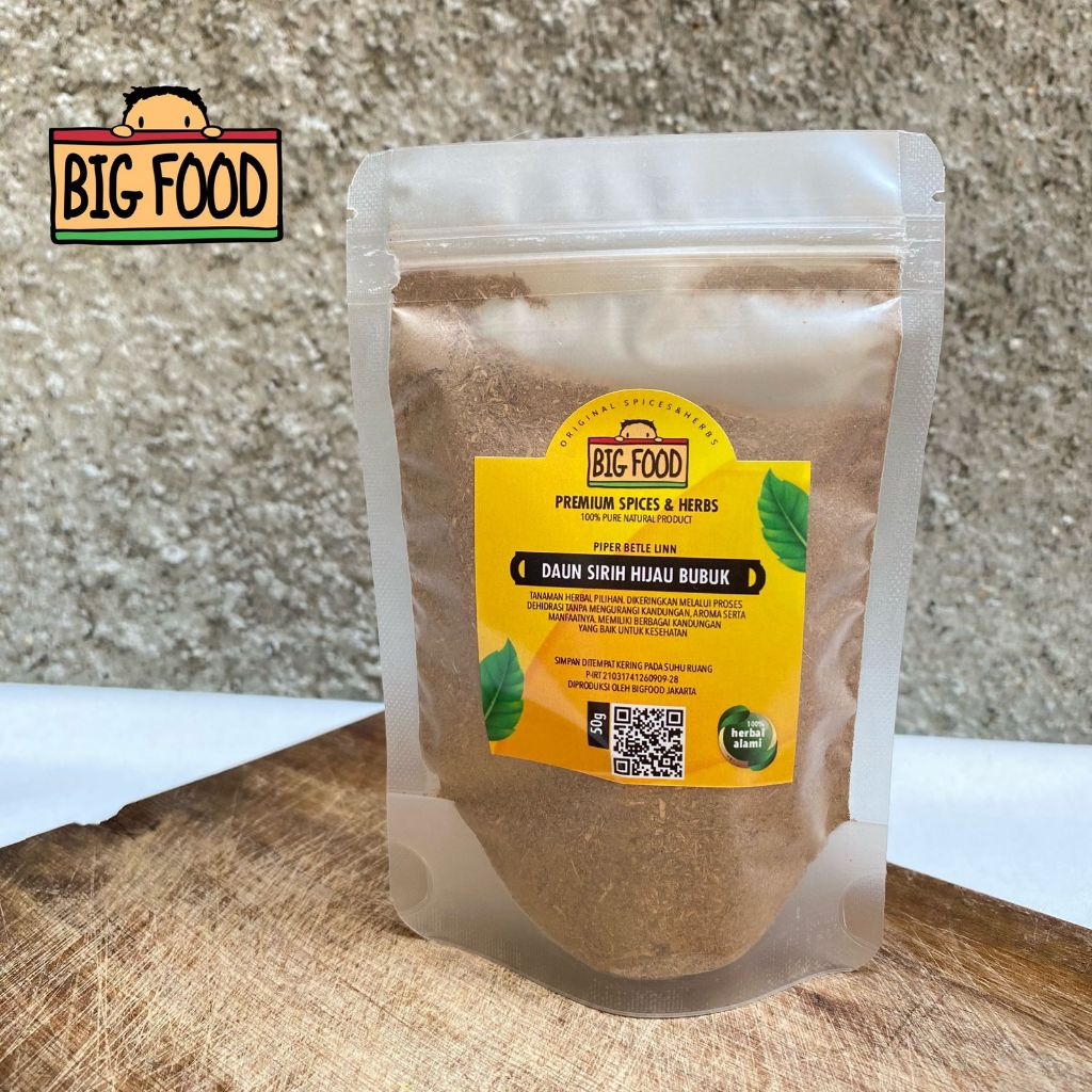 

Big Food Daun Sirih Hijau Bubuk 50 gram
