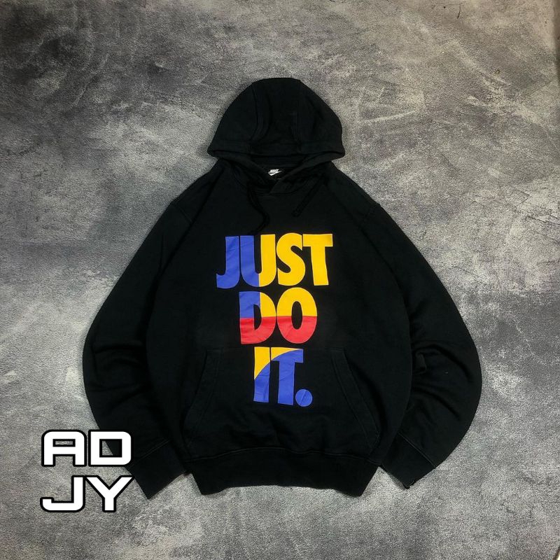 HOODIE NIKE01 JUST DO IT BLACK BIG LOGO | JAKET PRIA WANITA TERBARU KEKINIAN BRANDED MURAH BERKUALIT