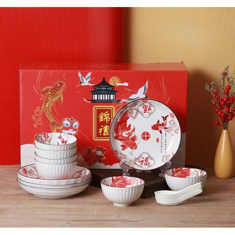 

[PROMO] KADO IMLEK CNY PIRING KERAMIK MANGKOK SENDOK BAHAN PREMIUM | CNY HAMPERS PARCEL GIFT TERLARIS
